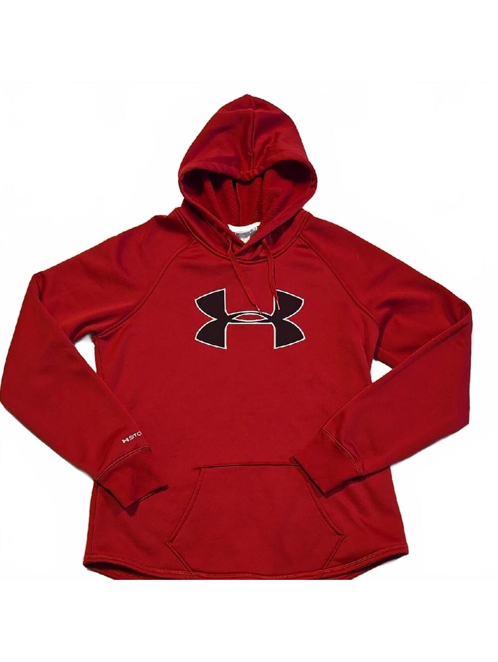 Under Armour Storm Rasberry Cold Gear Pullover Maroon Symbol Size Medium